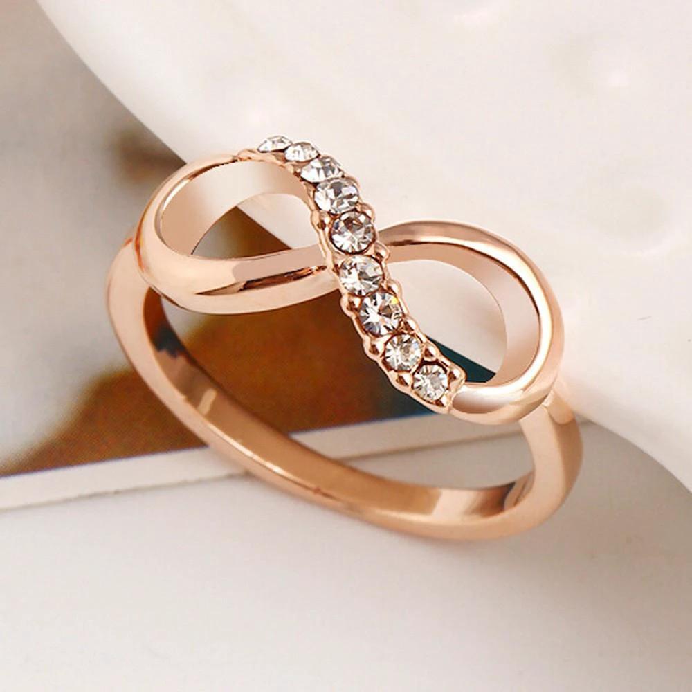 Luxury Gold Infinity Ring by Bowlift