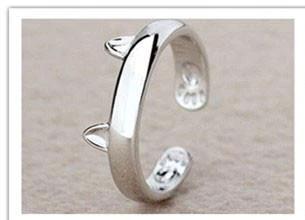 Silver-Plated Cat Ring by Bowlift