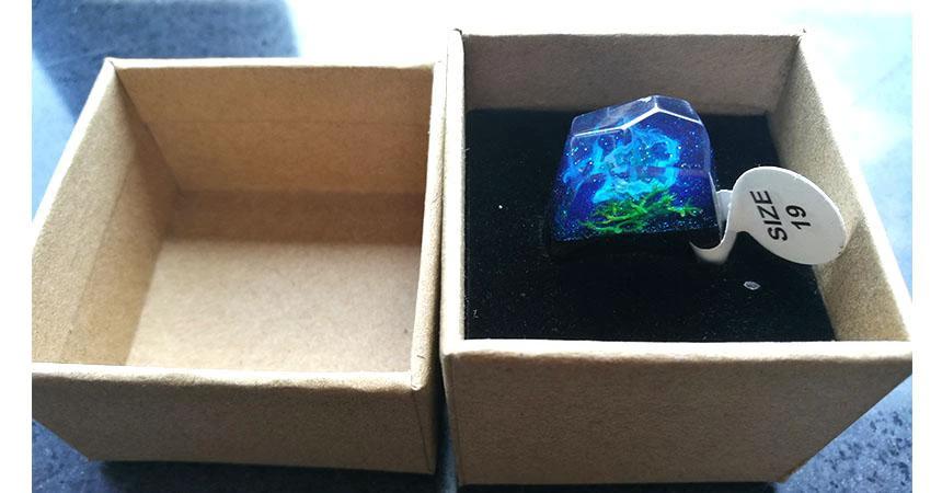 Quanta - Underwater World Resin Ring by Bowlift
