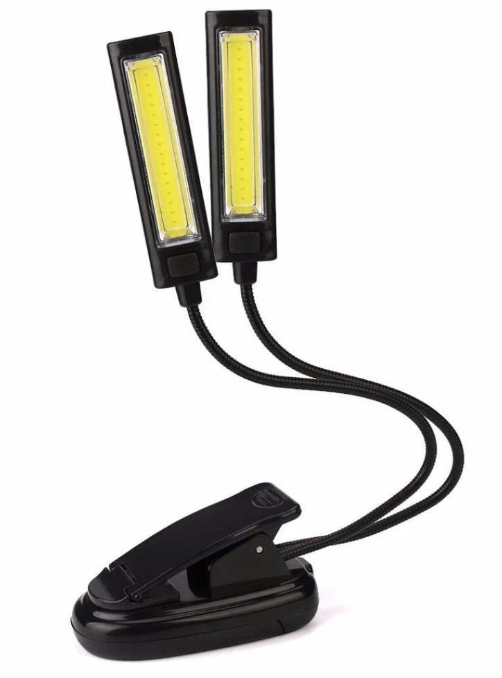 Study Buddy Light - Flexible Arms Desk Clip Lamp by Bowlift