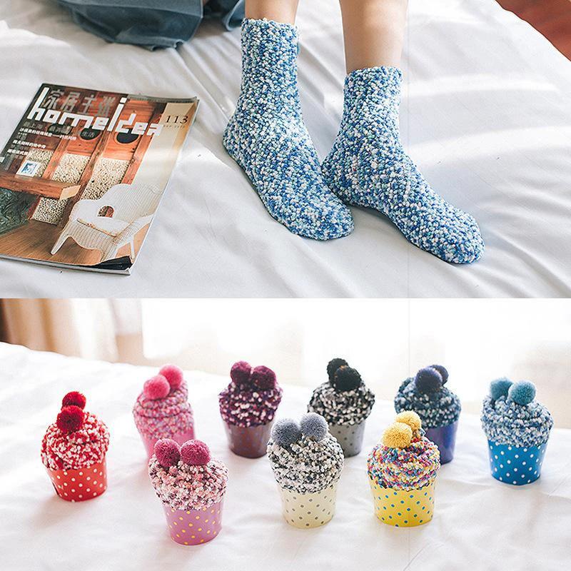 PomPom - Speckled Cupcake Socks by Bowlift