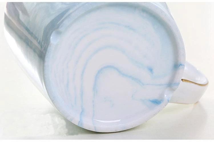 Marble Porcelain Mr & Mrs Coffee Mugs by Bowlift