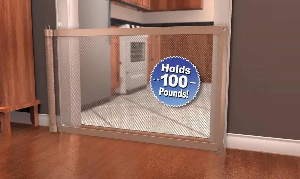 Portable Magic mesh Dog pet Gate Baby Gate by BowLift