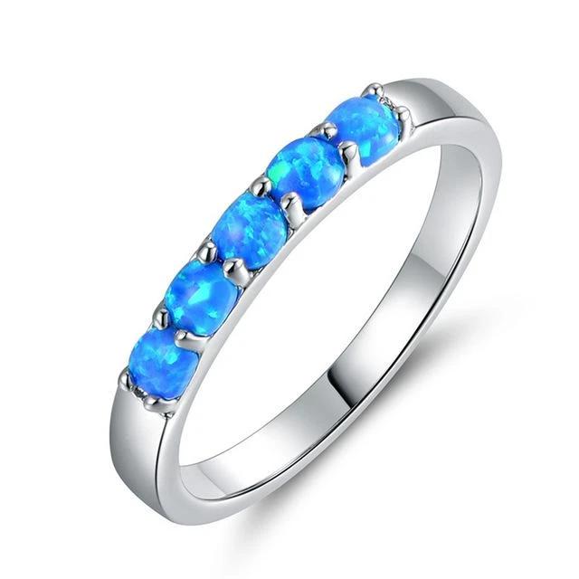 Simple Colored Fire Opal Rings by Bowlift