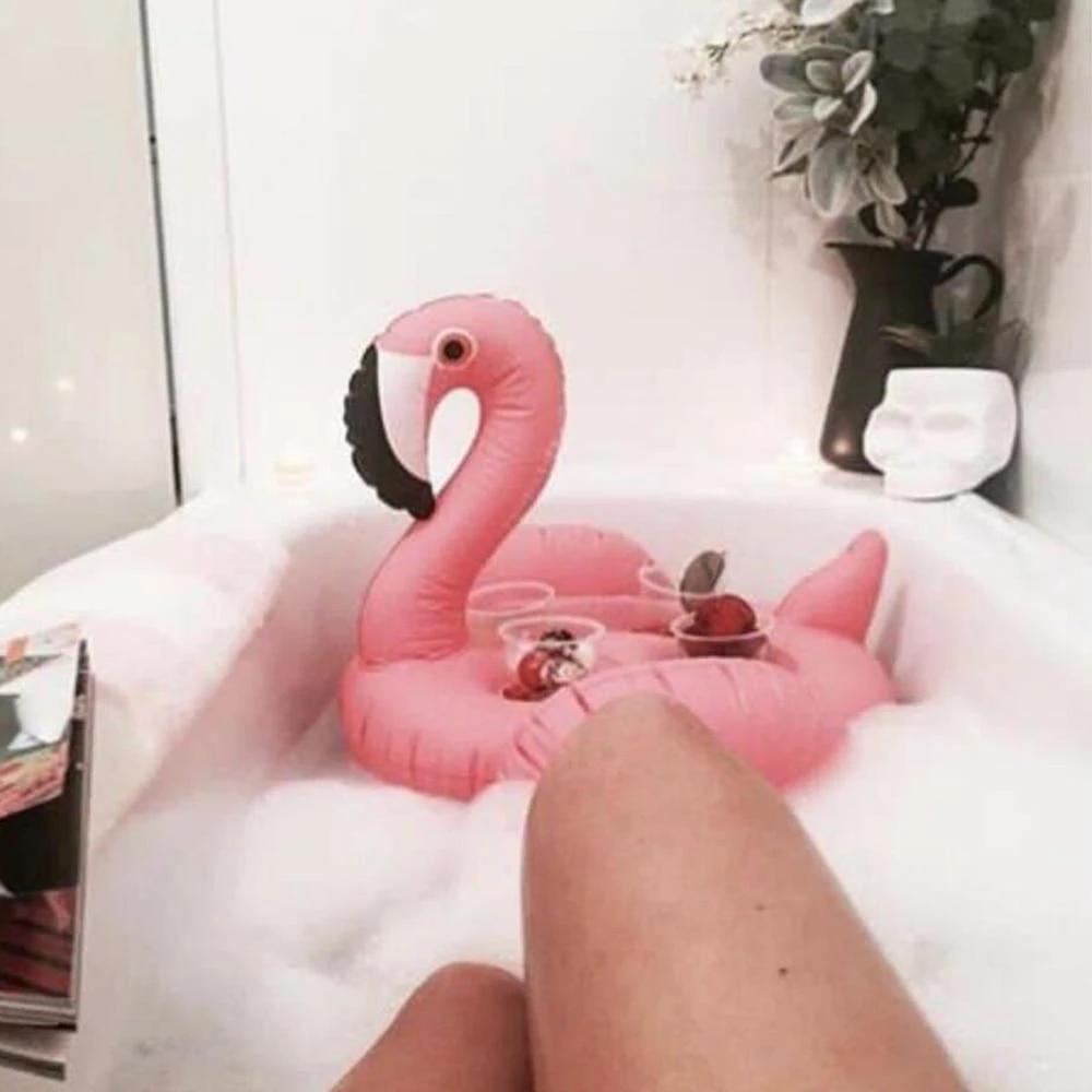 Rosalie - Floating Flamingo Cup Holder by Bowlift