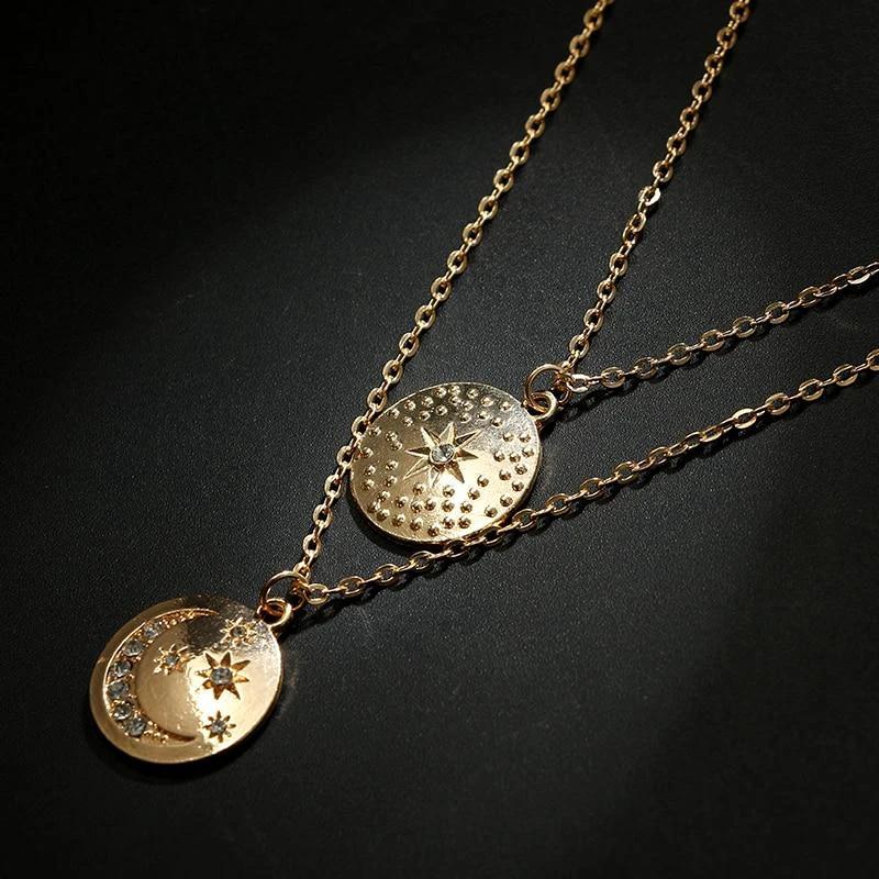 Multi Layered Boho Necklace by Bowlift