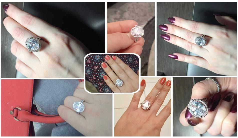 Oval Cut 6ct CZ Ring by Bowlift