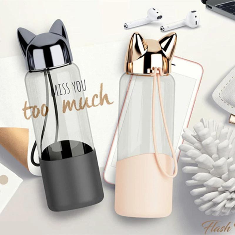 Laia - Cat Ear Portable Water Bottle by Bowlift