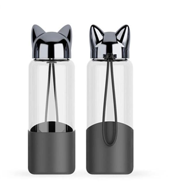 Laia - Cat Ear Portable Water Bottle by Bowlift