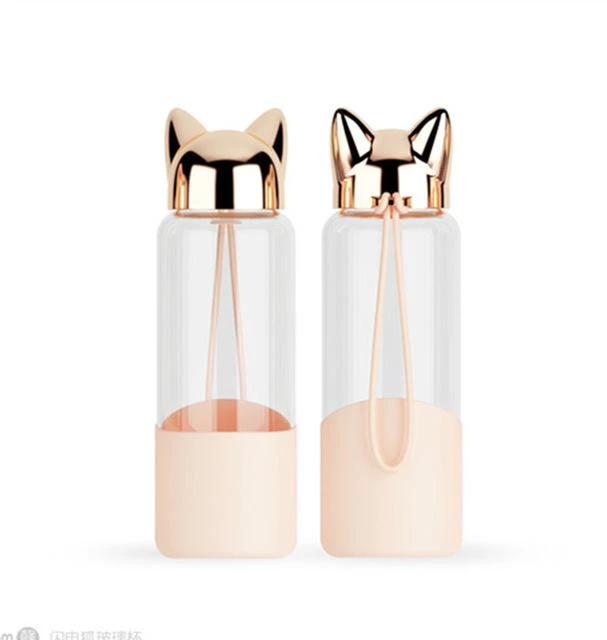 Laia - Cat Ear Portable Water Bottle by Bowlift