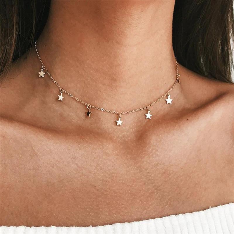 Multi Layered Boho Droplet Necklaces by Bowlift