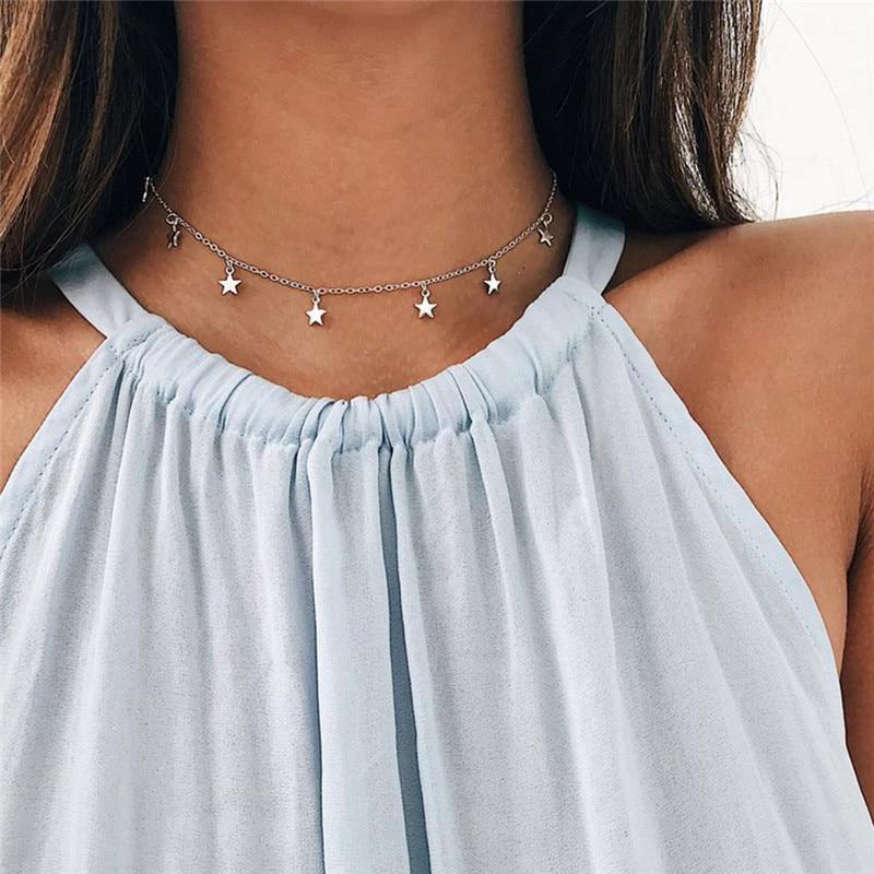 Multi Layered Boho Droplet Necklaces by Bowlift