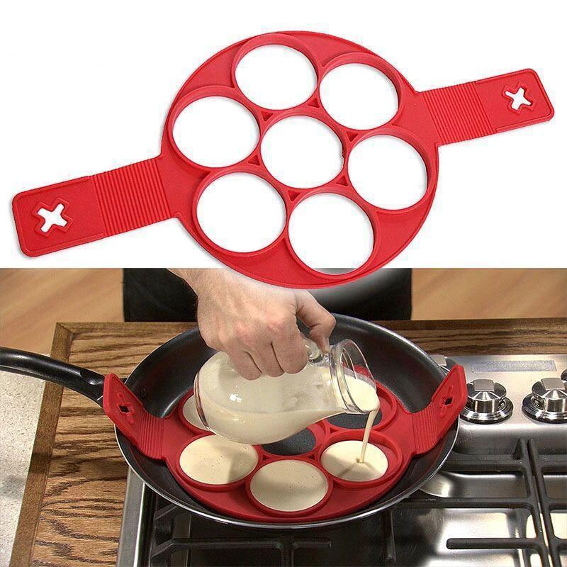 Non-Stick Silicone Egg & Pancake Mold by Bowlift