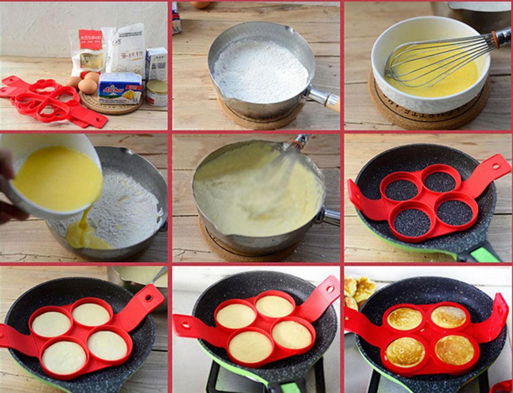 Non-Stick Silicone Egg & Pancake Mold by Bowlift