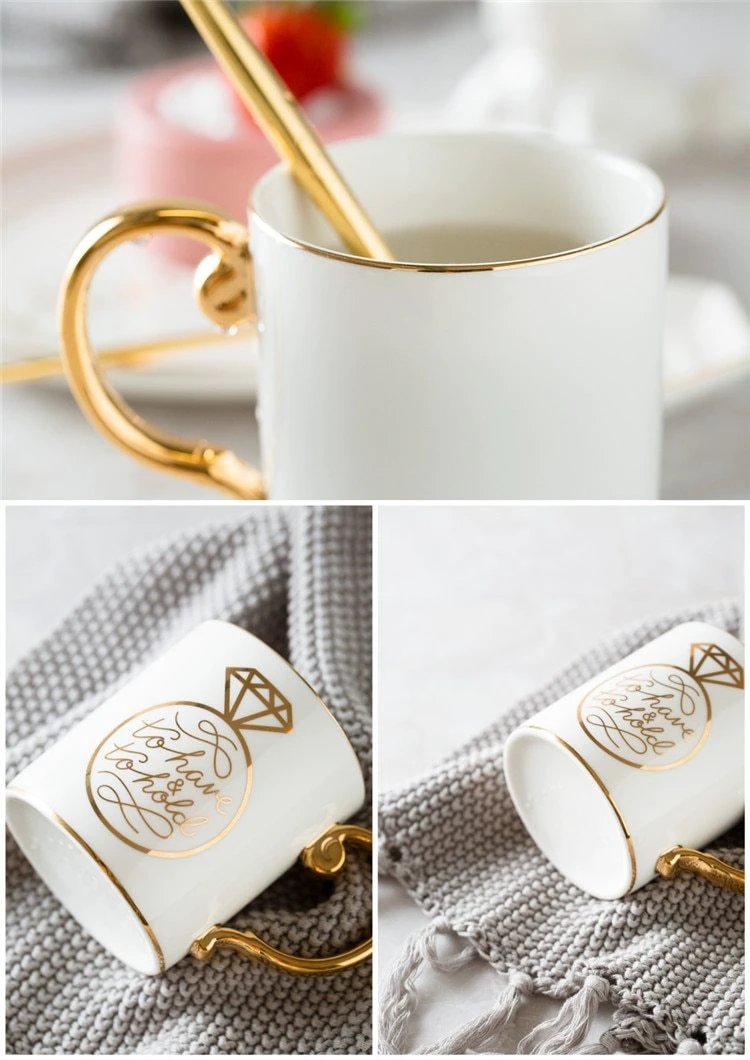 Luxury King & Queen Coffee Mugs by Bowlift