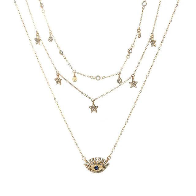 Multi Layered Boho Droplet Necklaces by Bowlift