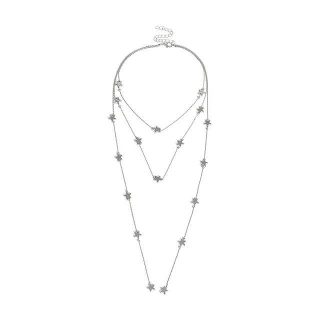 Multi Layered Boho Droplet Necklaces by Bowlift