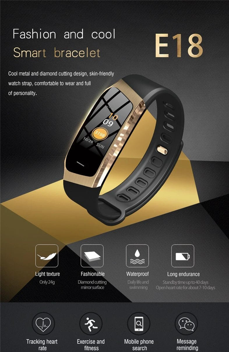 Fitband Smart Watch Waterproof Blood Pressure Oxygen Heart Rate Monitor Sport Bracelet by BowLift