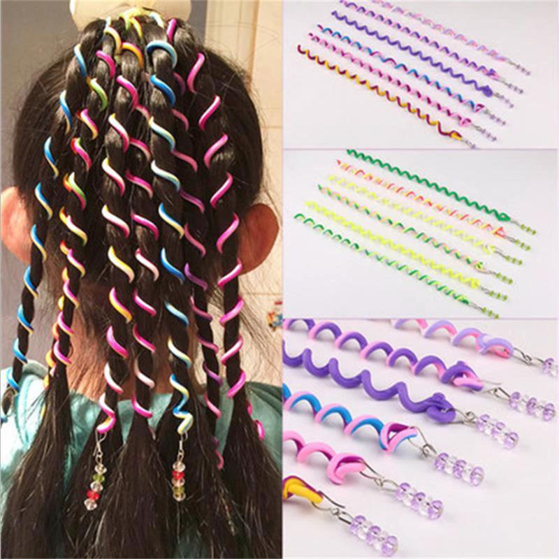 Kata - Rainbow Rolled Hair Braid Wraps by Bowlift