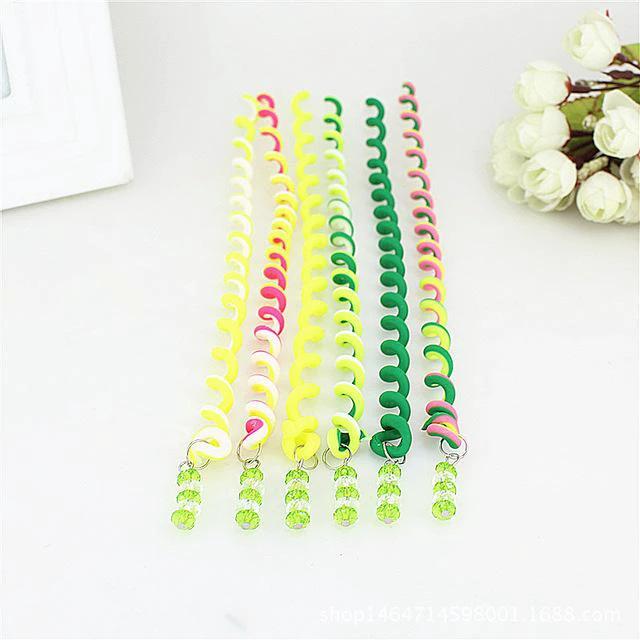 Kata - Rainbow Rolled Hair Braid Wraps by Bowlift