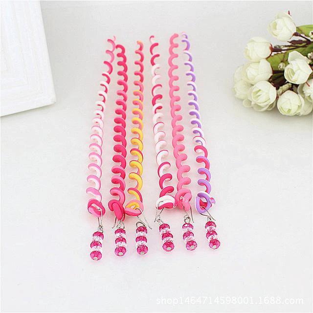 Kata - Rainbow Rolled Hair Braid Wraps by Bowlift