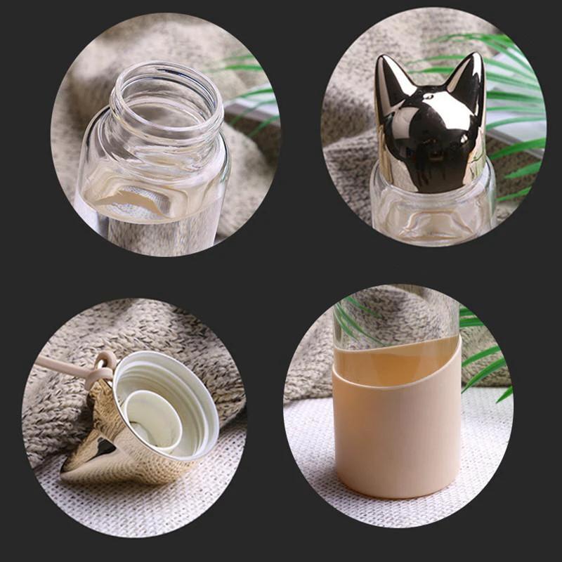 Laia - Cat Ear Portable Water Bottle by Bowlift