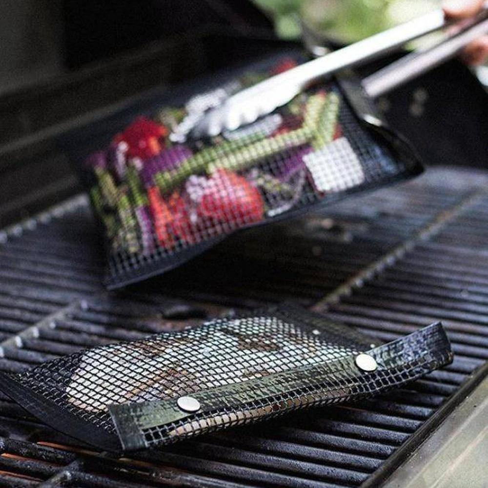 Jackson - Reusable Non-Stick BBQ Grilling Mesh Bag by Bowlift