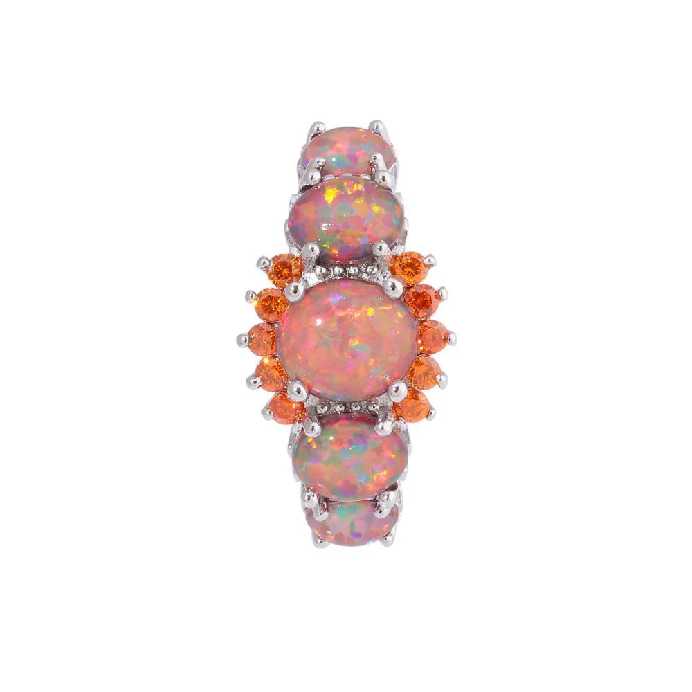 Lux - Fire Opal Garnet Ring by Bowlift