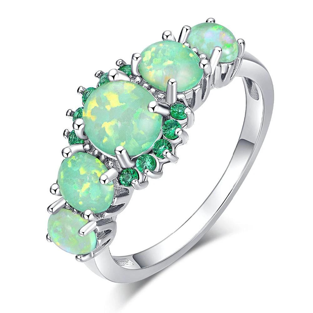 Lux - Fire Opal Garnet Ring by Bowlift