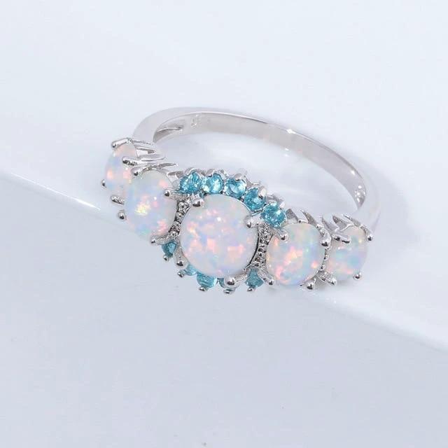 Lux - Fire Opal Garnet Ring by Bowlift