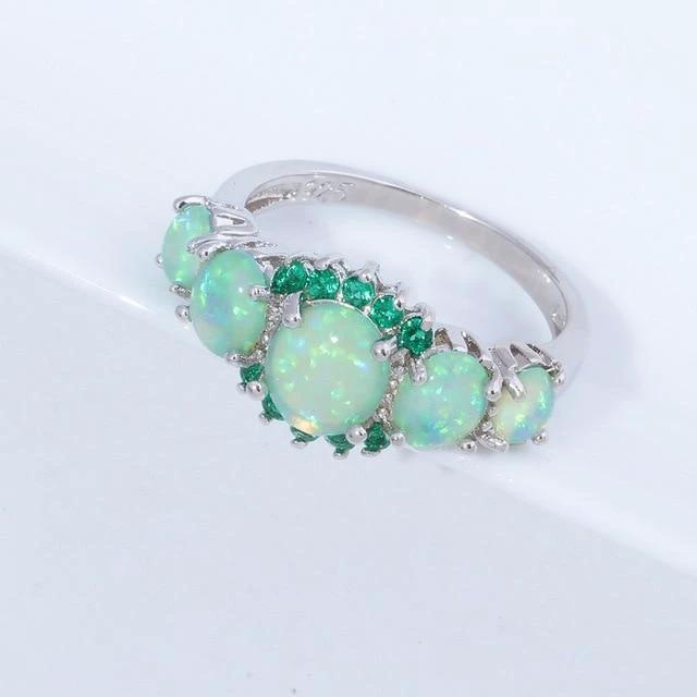 Lux - Fire Opal Garnet Ring by Bowlift
