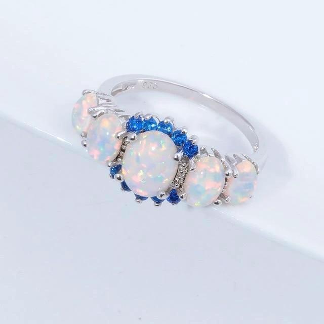 Lux - Fire Opal Garnet Ring by Bowlift
