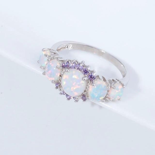 Lux - Fire Opal Garnet Ring by Bowlift