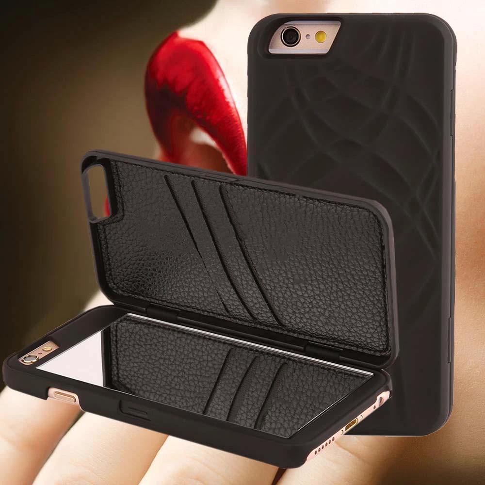 Lily - The Luxury Makeup Mirror/Wallet Case for iPhone by Bowlift