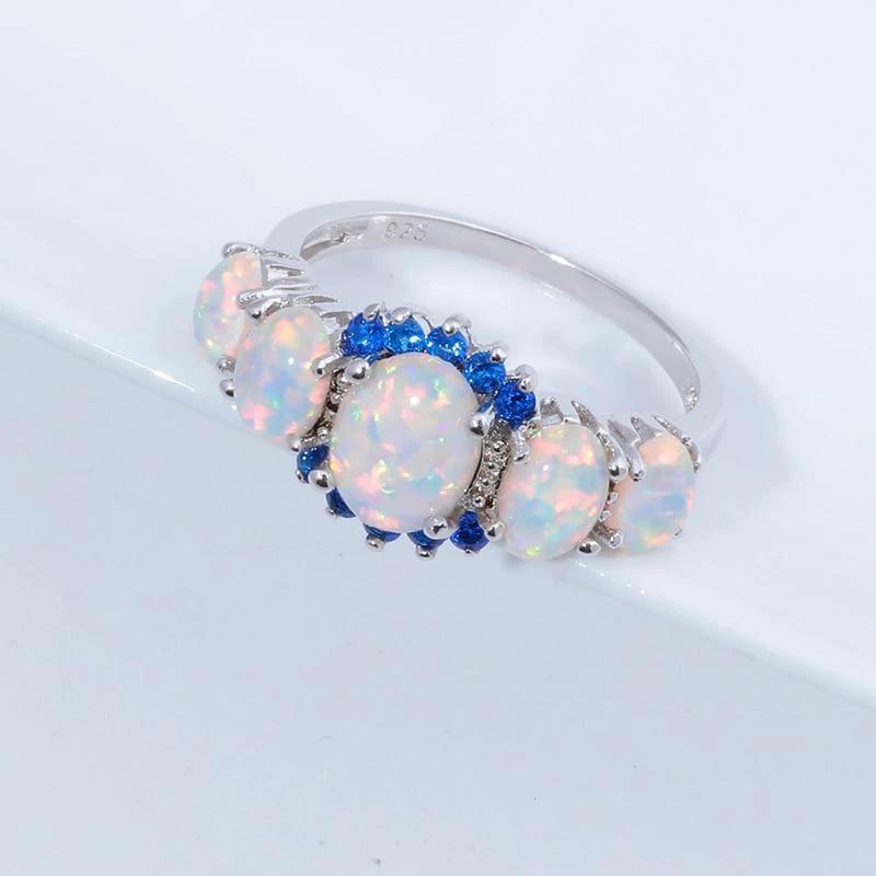 Lux - Fire Opal Garnet Ring by Bowlift