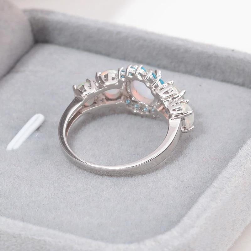 Lux - Fire Opal Garnet Ring by Bowlift