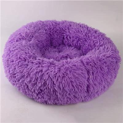 Mini - Round Fluffy Plush Pet Bed by Bowlift