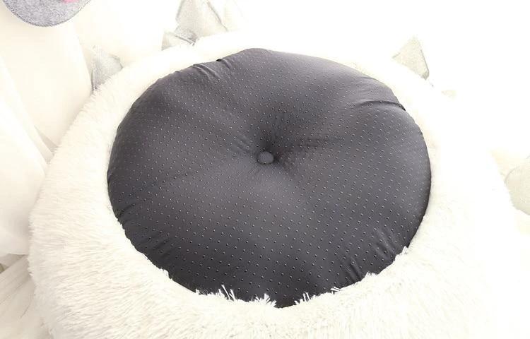 Mini - Round Fluffy Plush Pet Bed by Bowlift