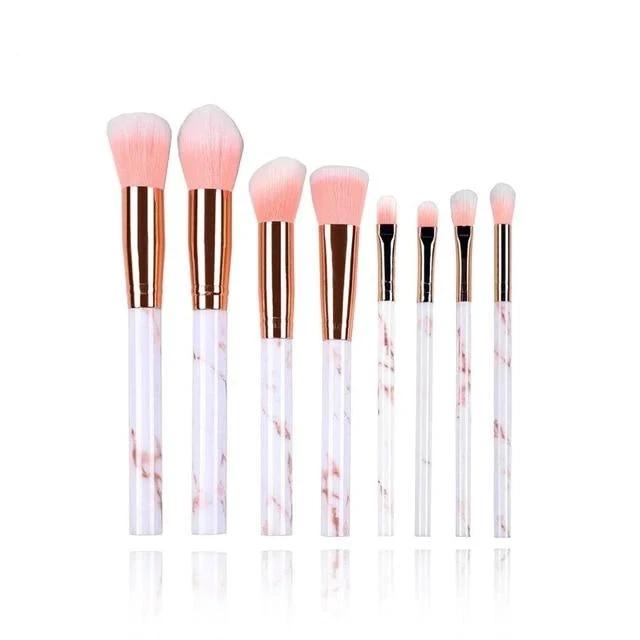 Fotina - Marble Pattern Professional Make-Up Brushes by Bowlift