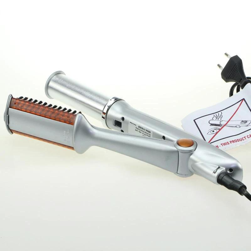 Hair Curling Iron Brush by Bowlift