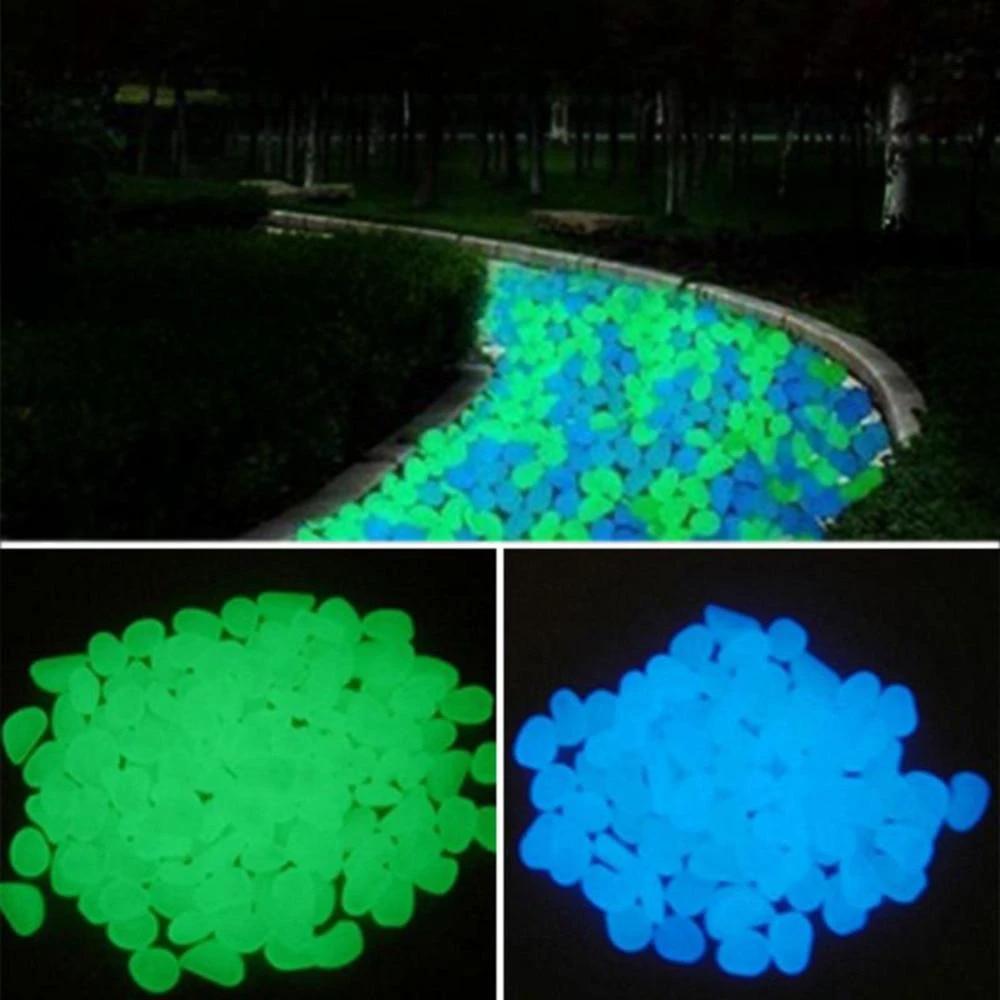 Gleam - Glow-in-the-Dark Garden Pebbles by Bowlift