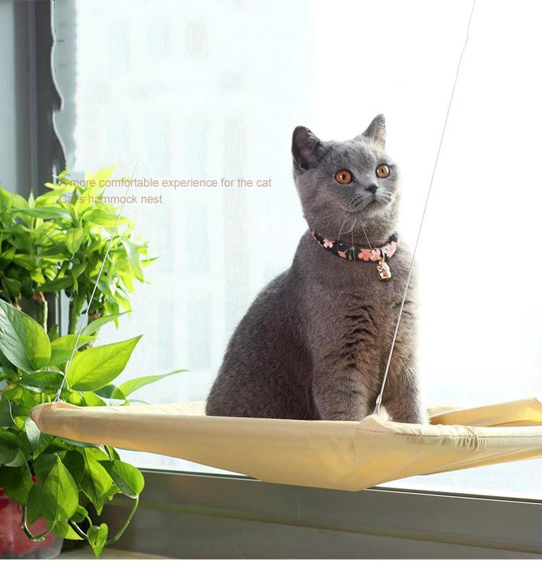 Otis - Window Hammock Hanging Shelf Cat Bed by Bowlift