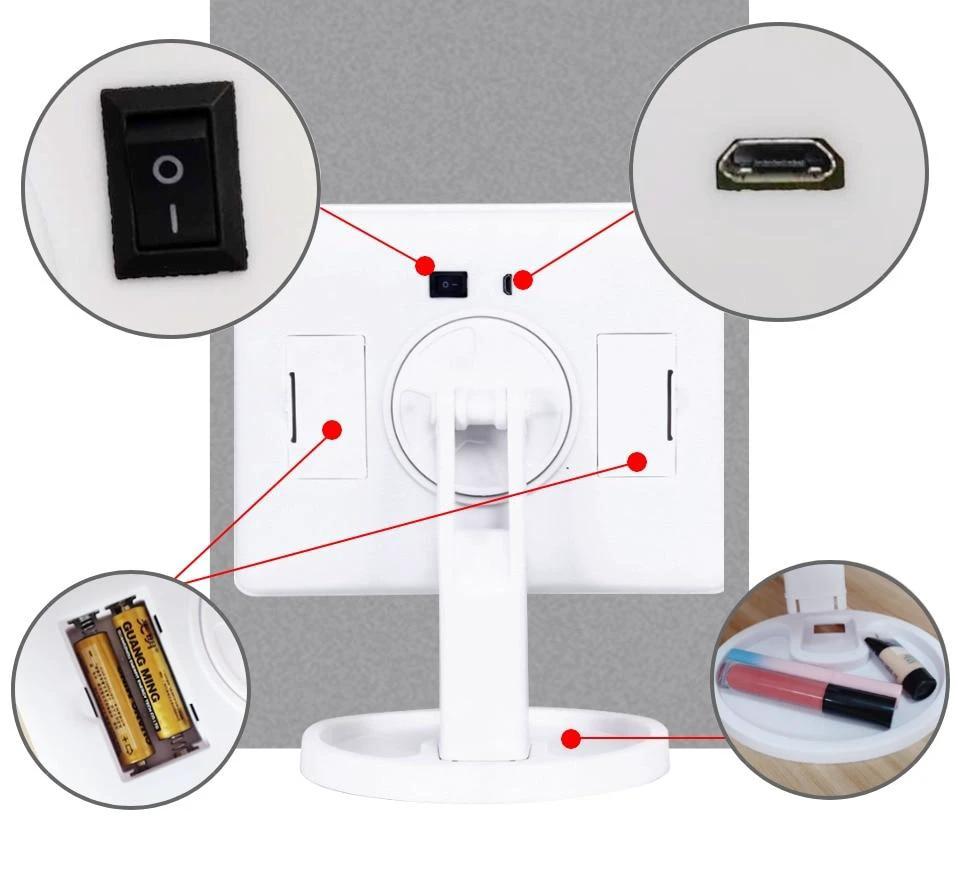 LED Light Frame Make-Up Mirror by Bowlift