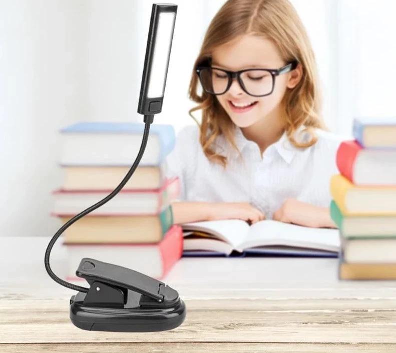 Study Buddy Light - Flexible Arms Desk Clip Lamp by Bowlift
