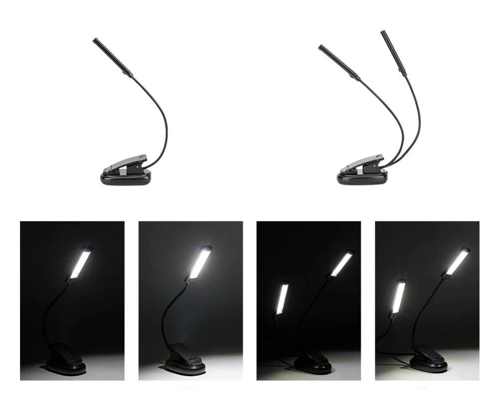Study Buddy Light - Flexible Arms Desk Clip Lamp by Bowlift