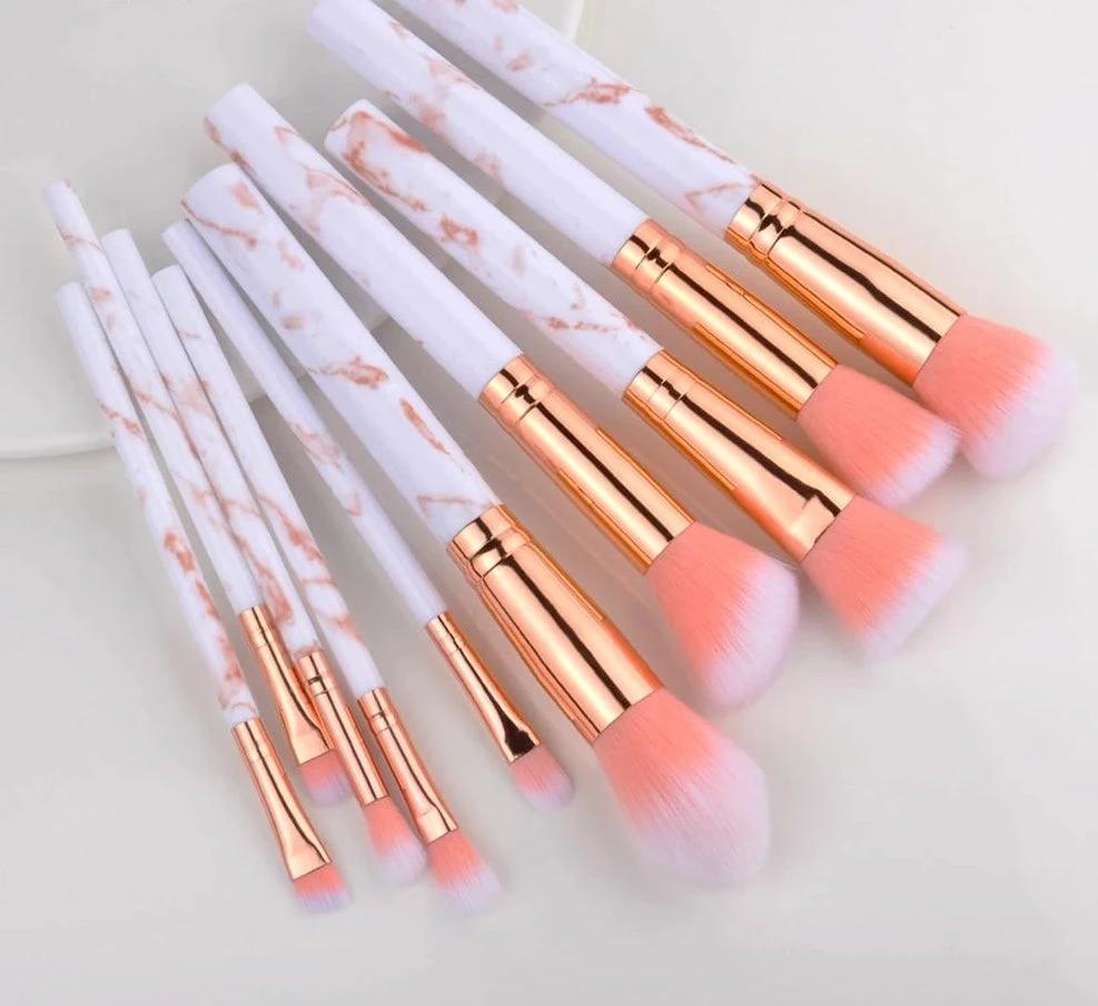 Fotina - Marble Pattern Professional Make-Up Brushes by Bowlift
