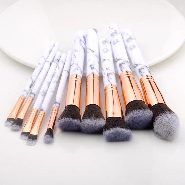 Fotina - Marble Pattern Professional Make-Up Brushes by Bowlift