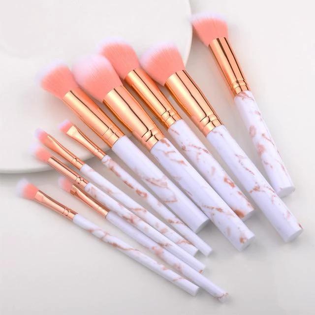 Fotina - Marble Pattern Professional Make-Up Brushes by Bowlift