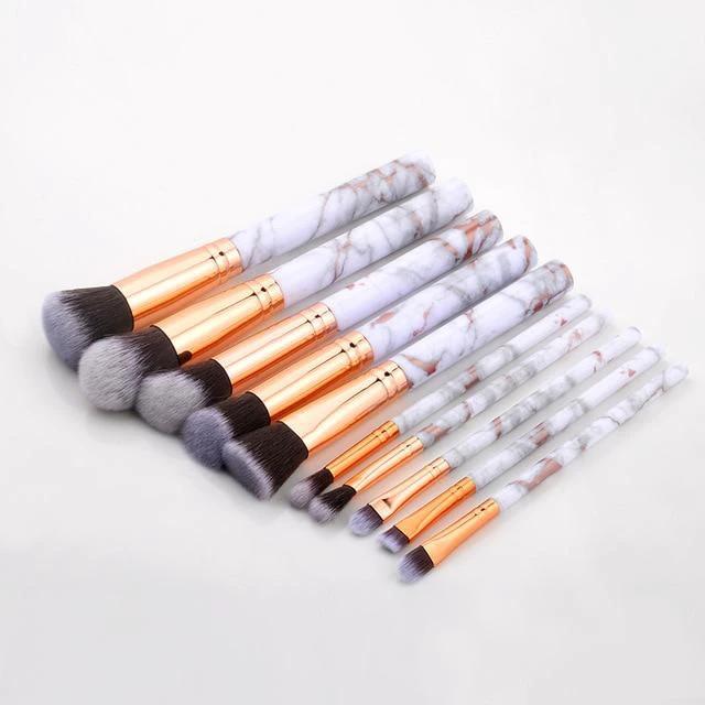 Fotina - Marble Pattern Professional Make-Up Brushes by Bowlift