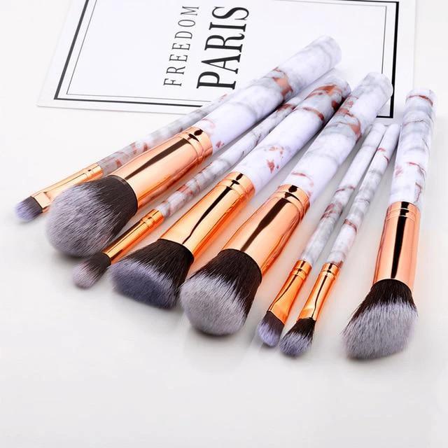 Fotina - Marble Pattern Professional Make-Up Brushes by Bowlift
